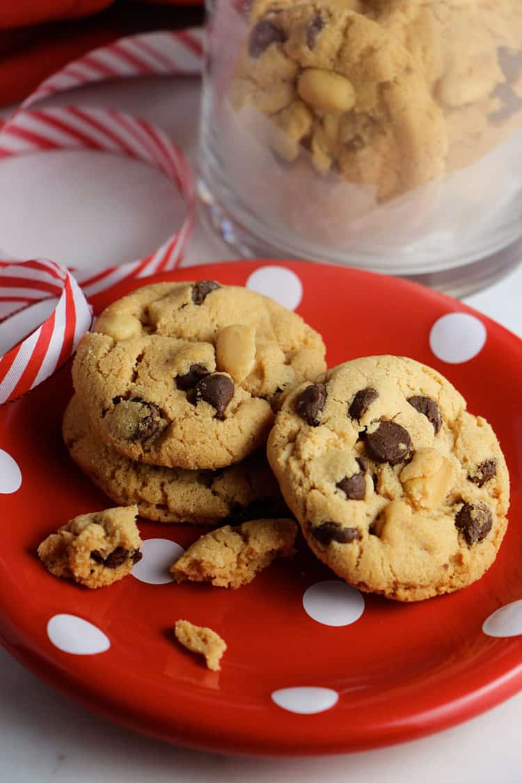 Flourless-Peanut-and-Chocolate-Chip-Cookies