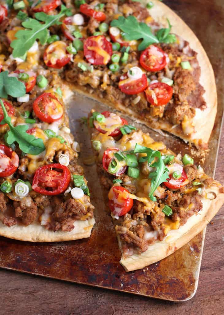 Turkey Taco Pizza