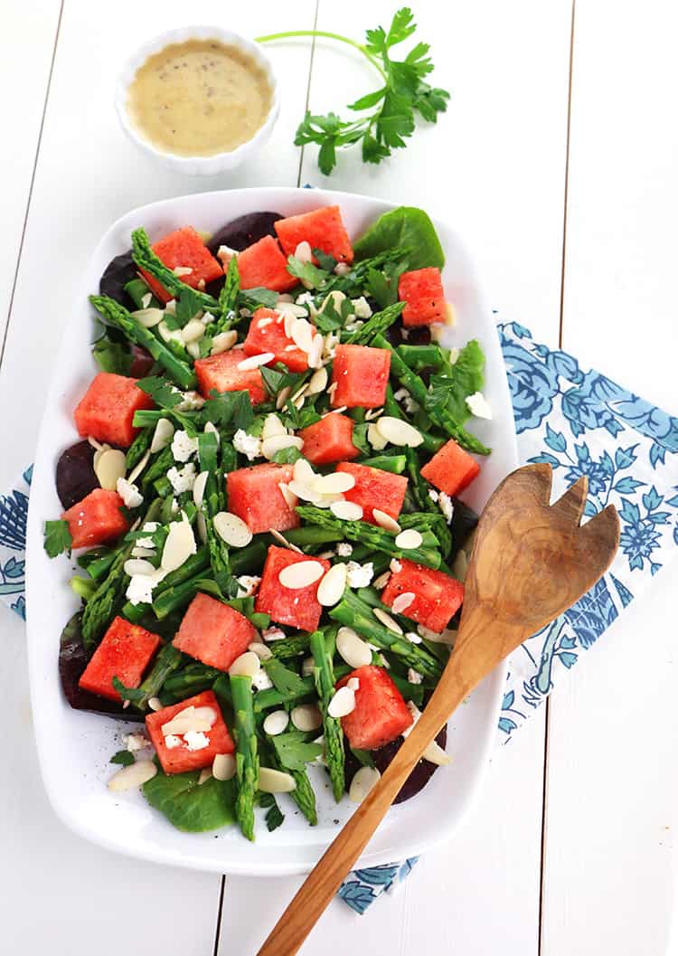 Asparagus, Watermelon and Feta Salad_2