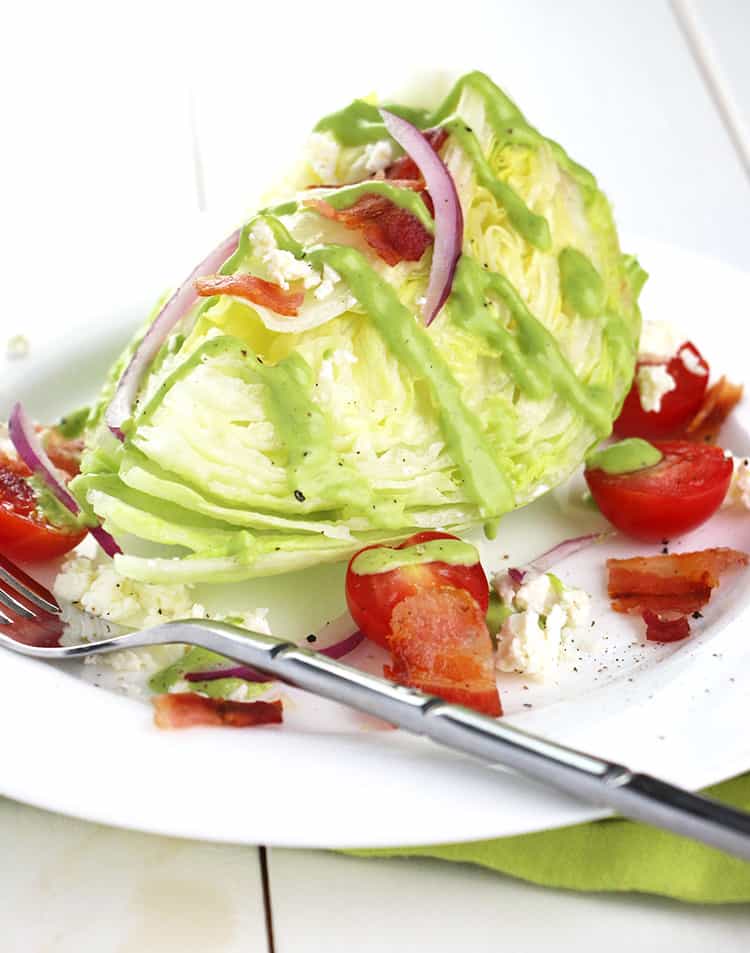 Wedge Salad WITH GREEN GODDESS DRESSING