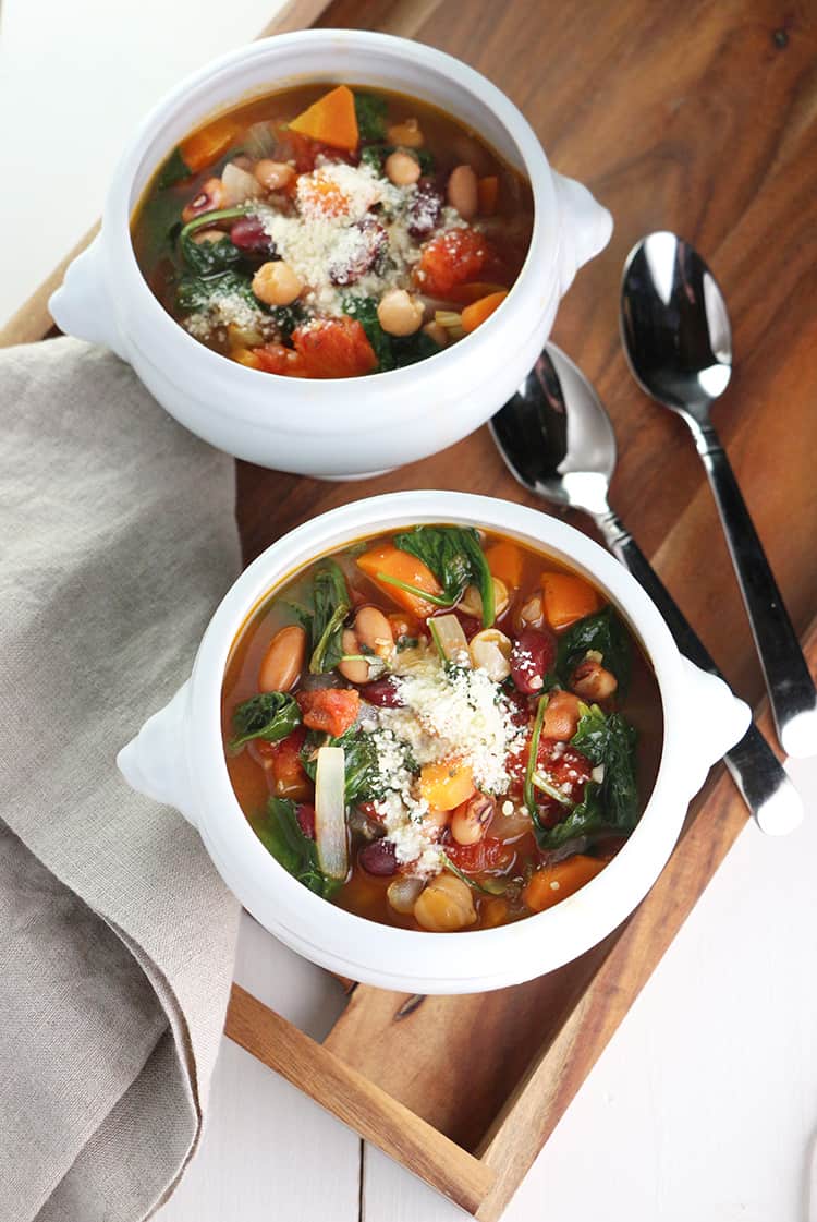 Bean, Tomato and Spinach Soup_2