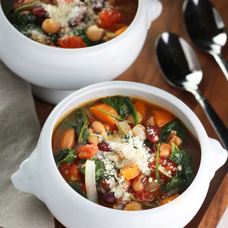 Bean Tomato and Spinach Soup_3sq
