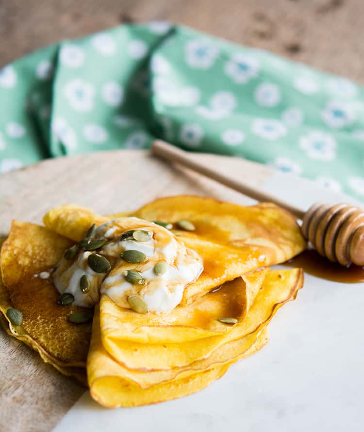 Butternut Squash Crepes