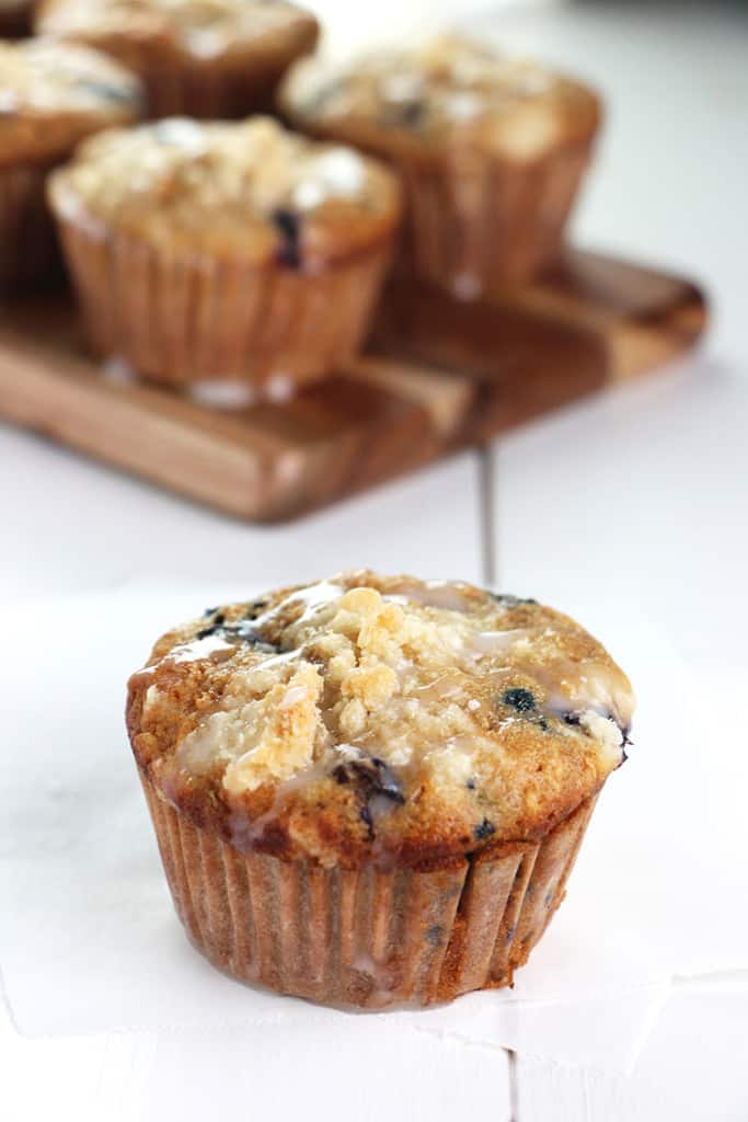 Blueberry Steel-Cut Oat Muffins - Eat In Eat Out