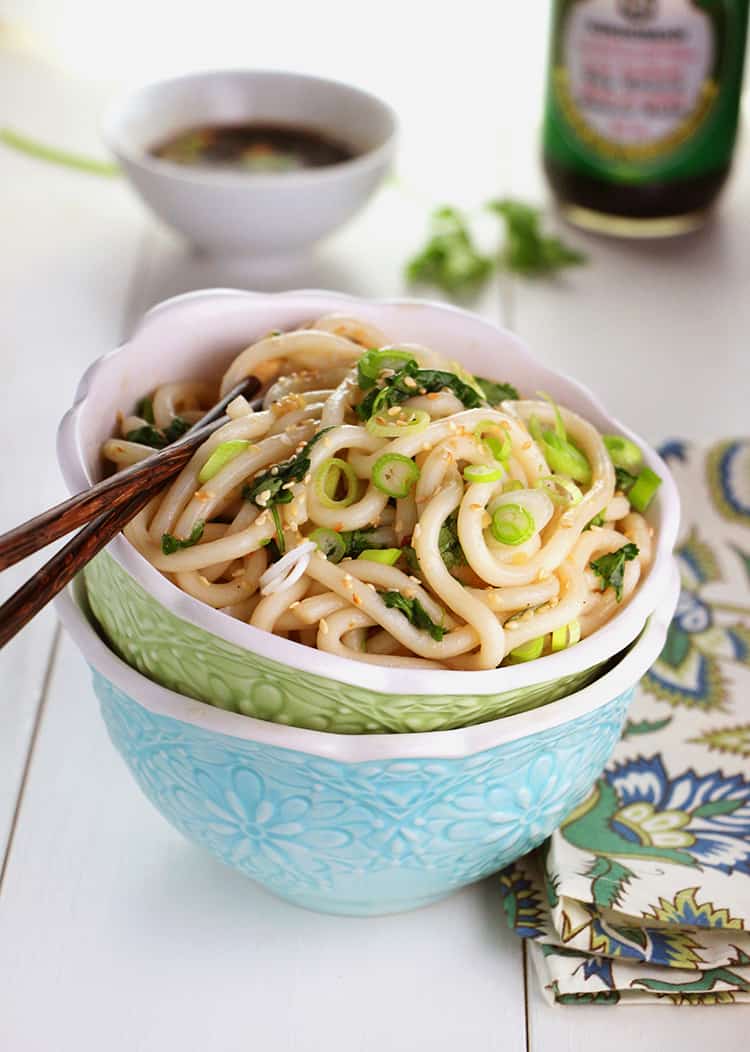 Sweet and Spicy Udon Noodle Bowl