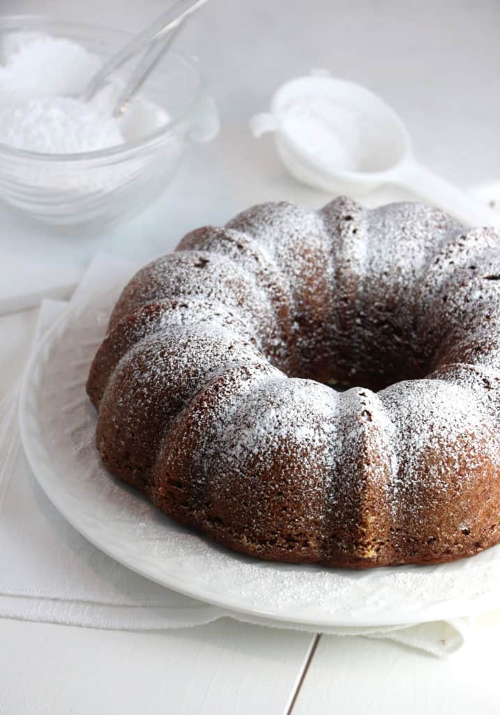 Applesauce Spice Cake with Maple Glaze