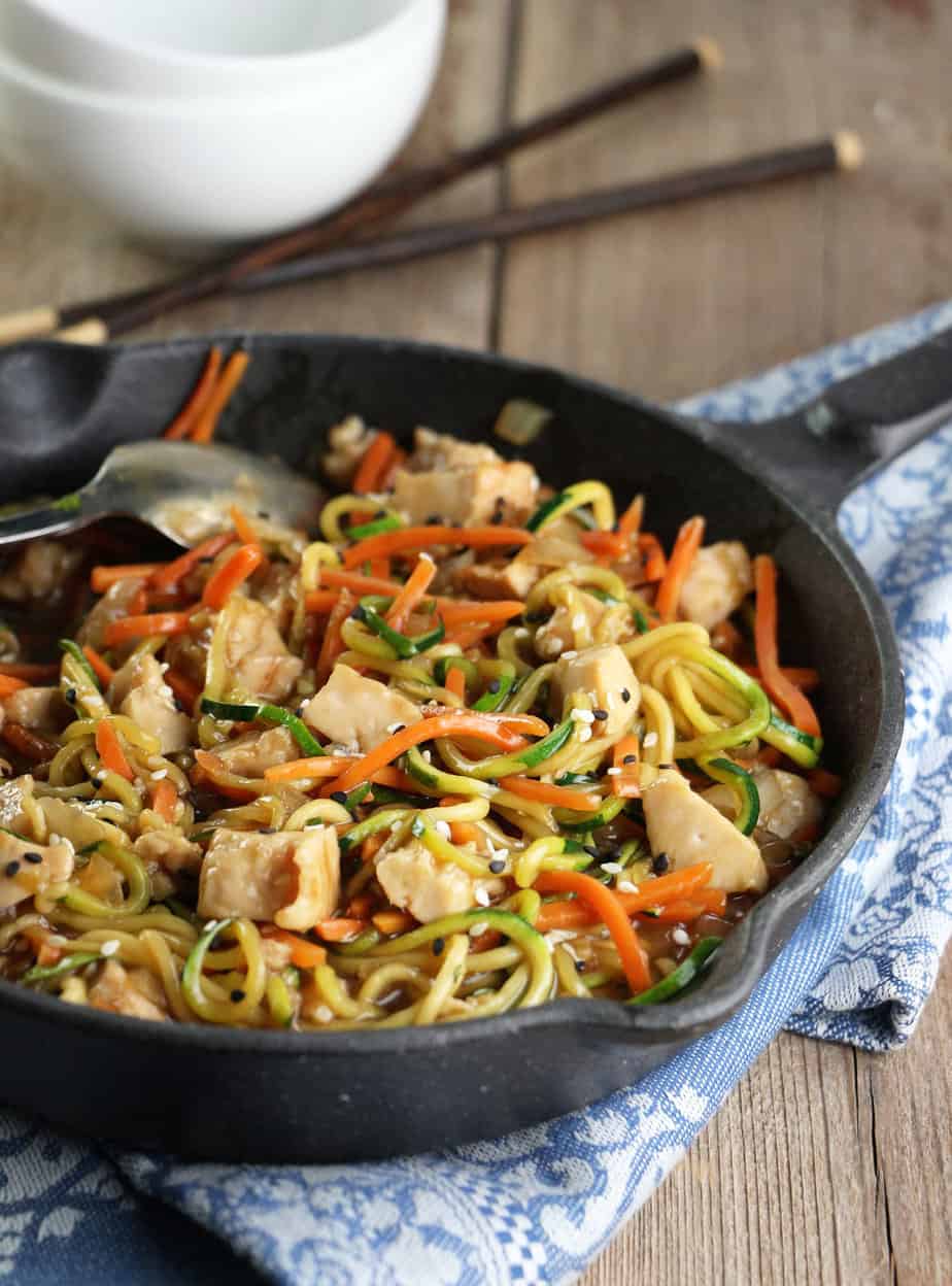 15 Minute Asian Turkey Zoodles Eat In Eat Out